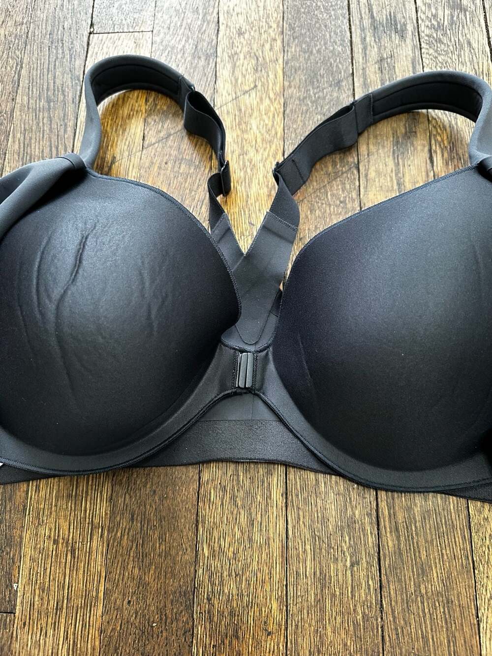 Victorias Secret Knockout Max Support HighImpact Front-Close SportBra Black 36DD - Picture 3 of 7